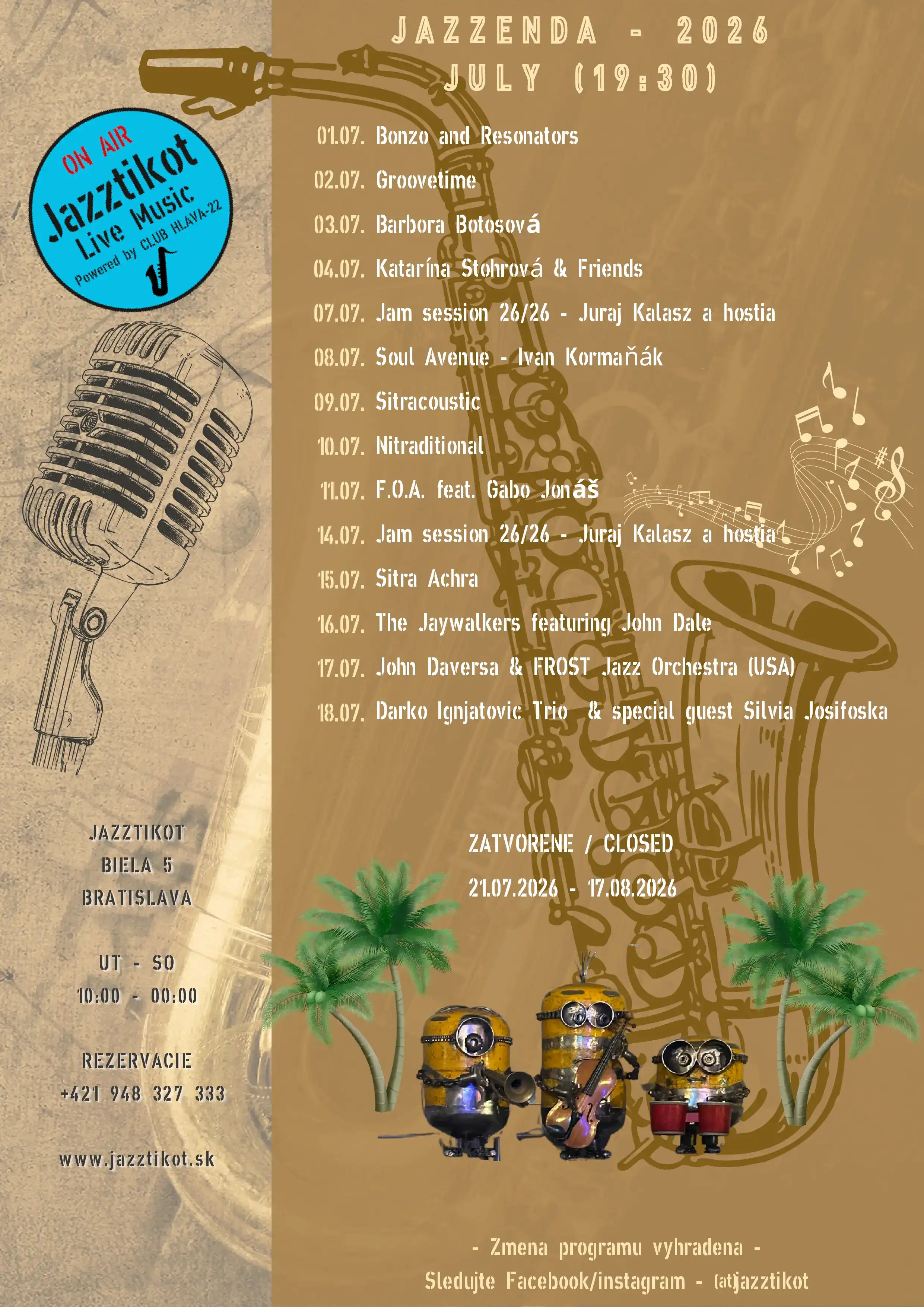 program July 2026
